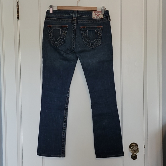 True Religion Dark Wash Jeans (altered) - Picture 5 of 15